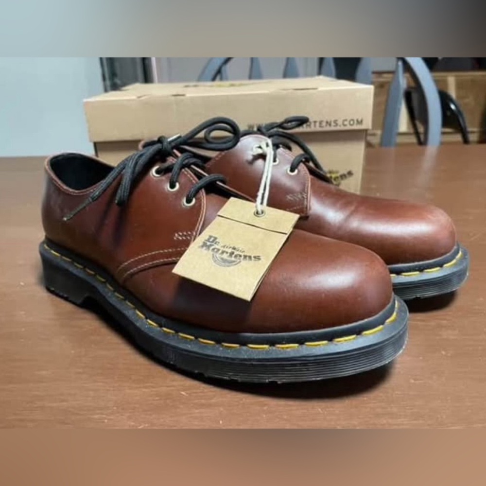 Dr. Martens Chestnut Leather Oxfords